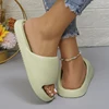 Lucyever 2024 Soft Sole Eva Slippers for Women Lightweight Non Slip Home Slippers Woman Summer Thick Platform Beach Flip Flops 5