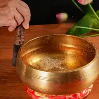Tibetan Singing Bowl Set Stress Relief Tool Yoga Meditation Chanting Bowl For Yoga Chakra Healing Mindfulness Stress Relief - Image 3