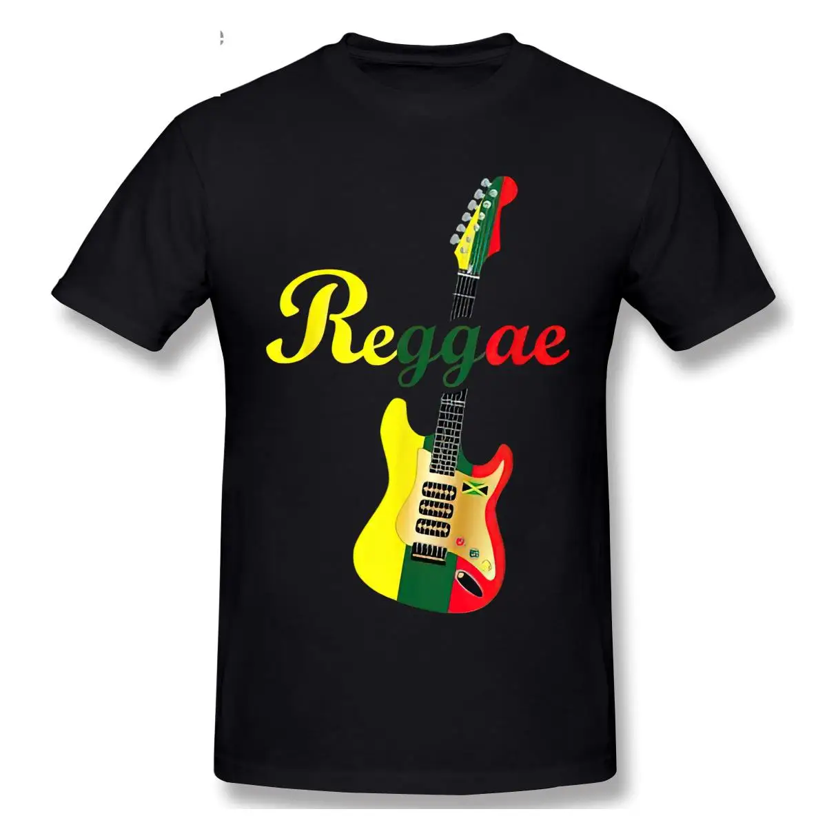 

Guitarra-Reggae T Shirt Men High Quality Cotton Summer T-shirt Short Sleeve Tshirt Brands Men Tee Top Gift
