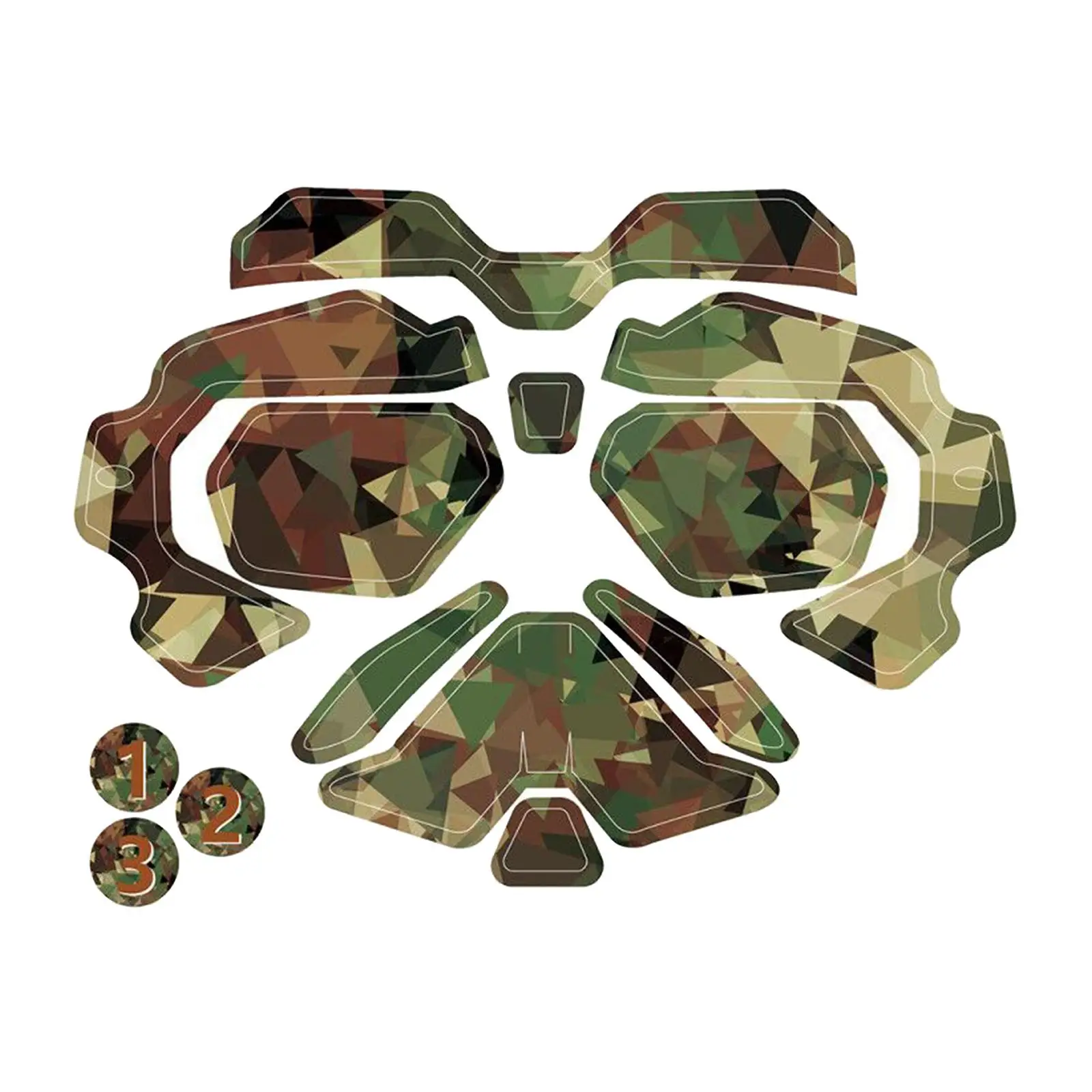 Stickers Set RC Decals Skins Compatible for DJI Goggles V2 Remote Controller Decor Avoiding Birds Clashing