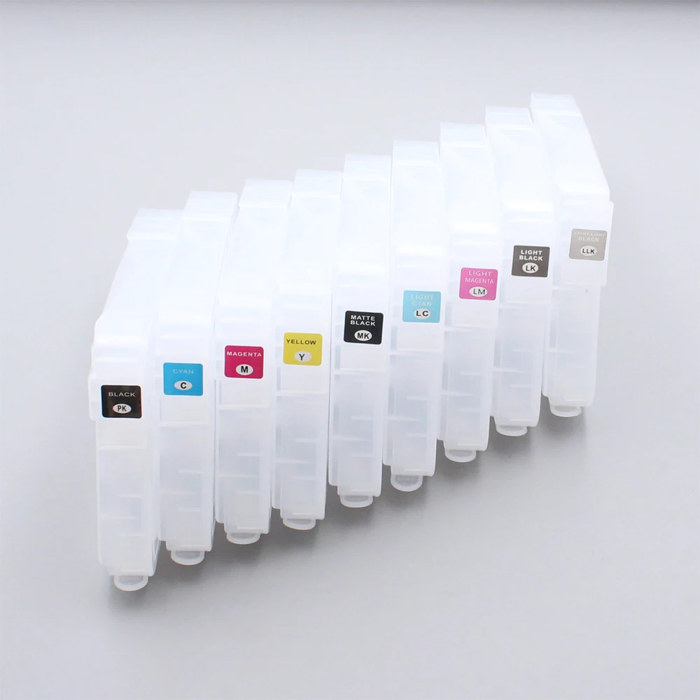 

9pcs 280ml Refillable Ink Cartridges without Chip For Epson Stylus Pro 3880 3800 3800C 3880C 3850 3890 printer