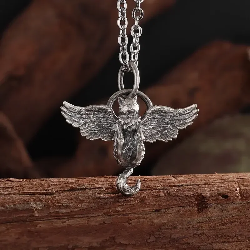 Collana Con Ciondolo Croce E Teschi – Acciaio Inossidabile, Stile Gotico Punk, Unisex, 38x13 Mm - 2