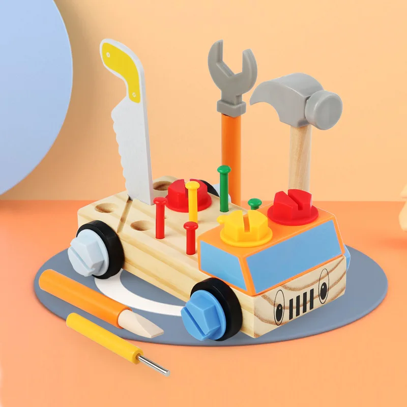 

Montessori Toys Baby 0 12 Months Car Model Building Kit Screw Toy Nut Disassembly Boy Toy Gift