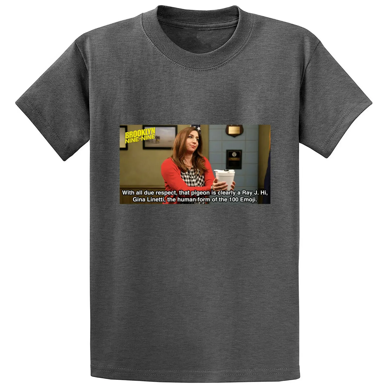 Brooklyn Nine-Nine Movie Gin Linetti Sitcom Dark Heather T-Shirt Mnh051421071