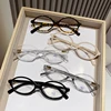 Anti Blue Light Oval Myopia Glasses Retro Small Frame Transparent Prescription Glasses Men Ultralight Clear Nearsight Eyewear 6