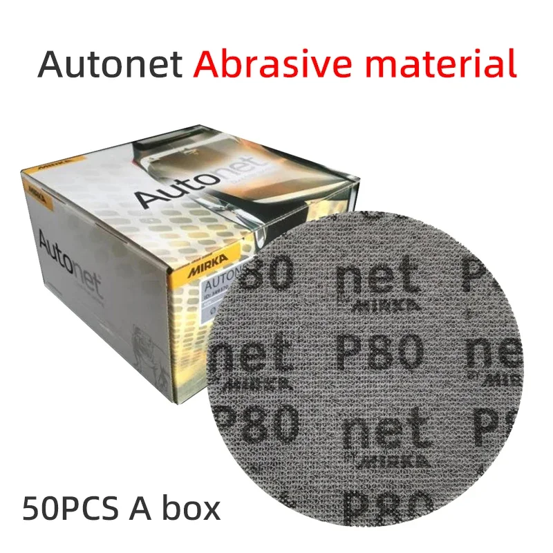 5" Inch 125mm Mirka Autonet Mesh Sandpaper Abrasive Grid Dust Free Sanding Discs Net Sandpaper Anti-blocking 80-800Grit Car Pain