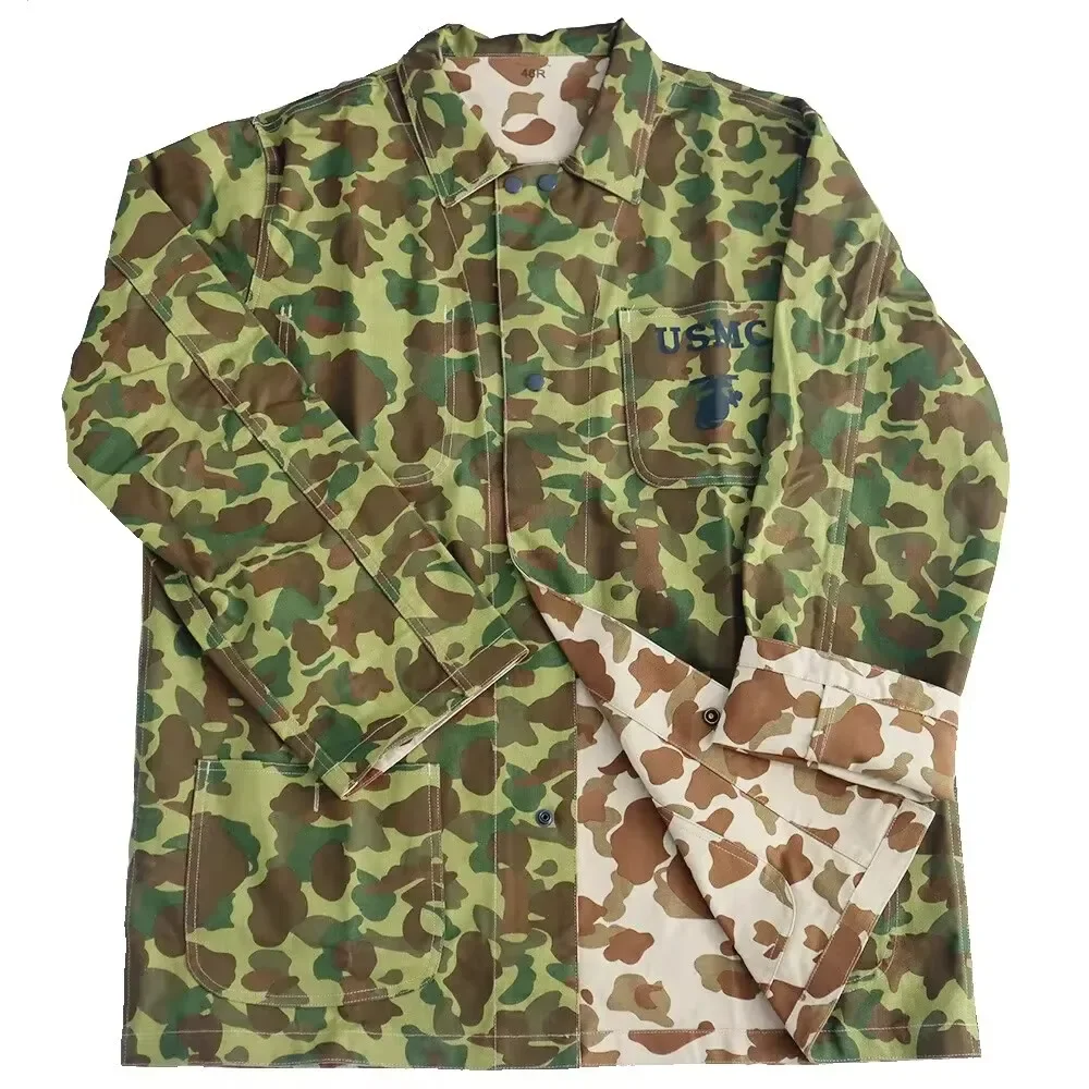 WWII Ww2 American Soldier Camo Set Men's Jacket Set Pacific