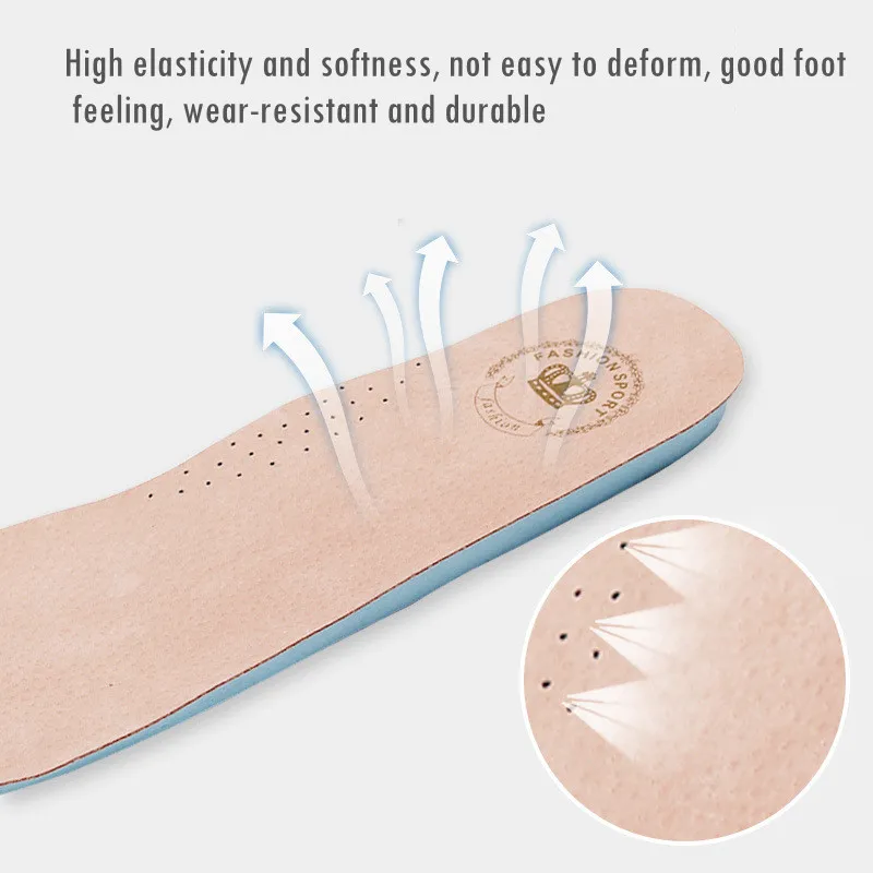 Pigskin Silicone Non-Slip Gel Soft Women Insole Breathable Deodorization Orthopedic Foot Care For Feet Shoes Sole Absorption Pad