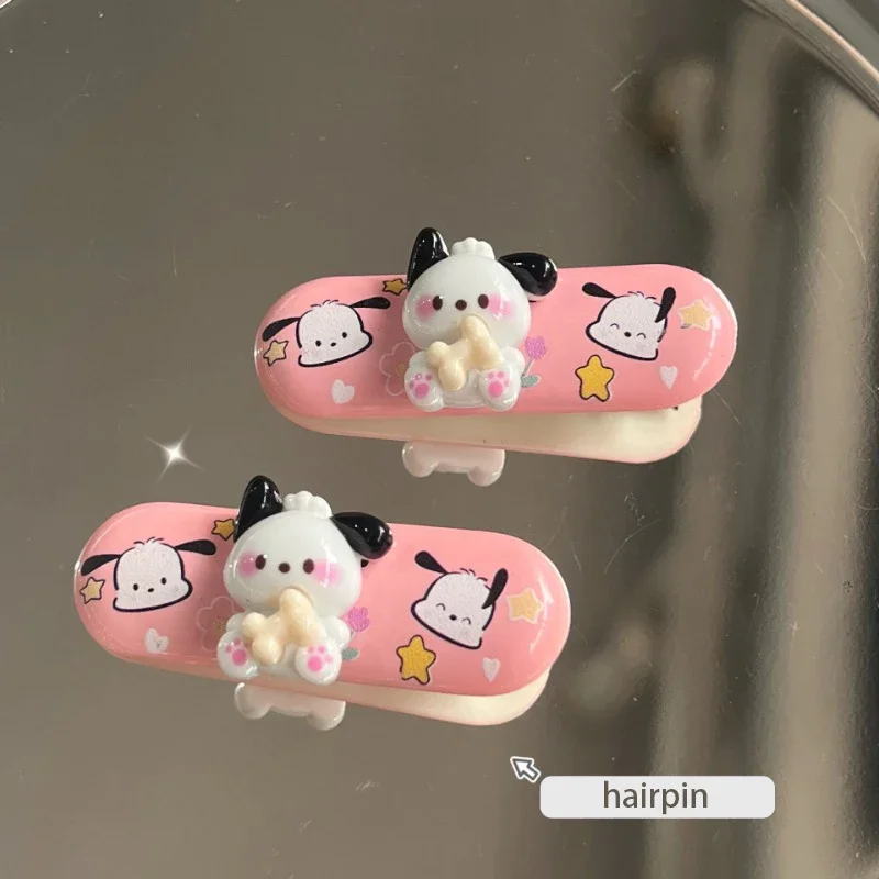 

Подвески Pachacco овальная заколка аниме мультфильм кавайная девушка модель Y2k боковой зажим нишевое сердце милый головной убор аксессуары для волос круг