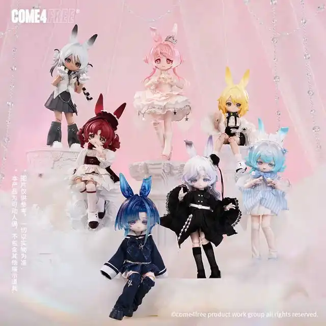 Come4free 1/12 Bjd Blind Box Bonnie Meteorological Star Language Series Kawaii Rabbit Bjd Articulated Action Figure Toys Decora 3
