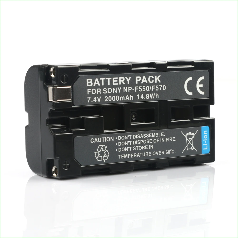 Np-F550 Np F550 Npf550 Batteria 2000Mah Batterie Della Macchina Fotografica Per Sony Dcr-Sd1000E Dcr-Vx9000 Dcr-Trv820E Dcr-Vx2000 Dcr-Vx2100