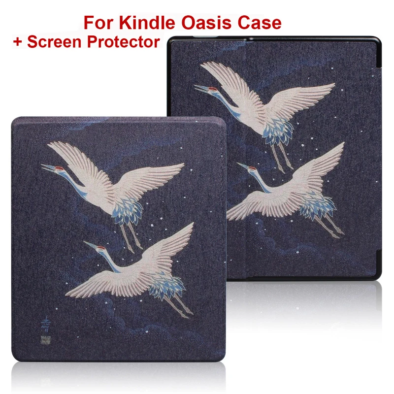 Premium PU Leather Book Cover with Screen Protector and Auto Sleep/Wake Function