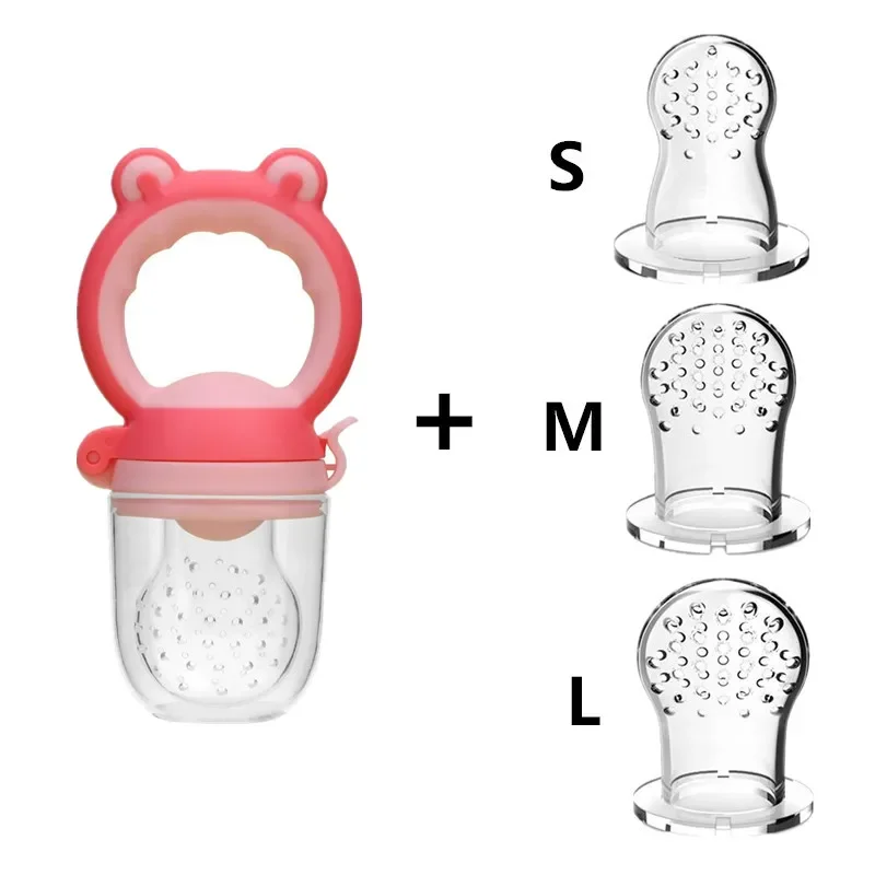 Pacifier Fresh Food Nibbler Fruit Feeder Nipples for Baby Infant Pacifier Feeder Nipple Silicone Teat Bottles 1Set silicone pacifier,silicone fruit feeder,silicone baby feeding bottle