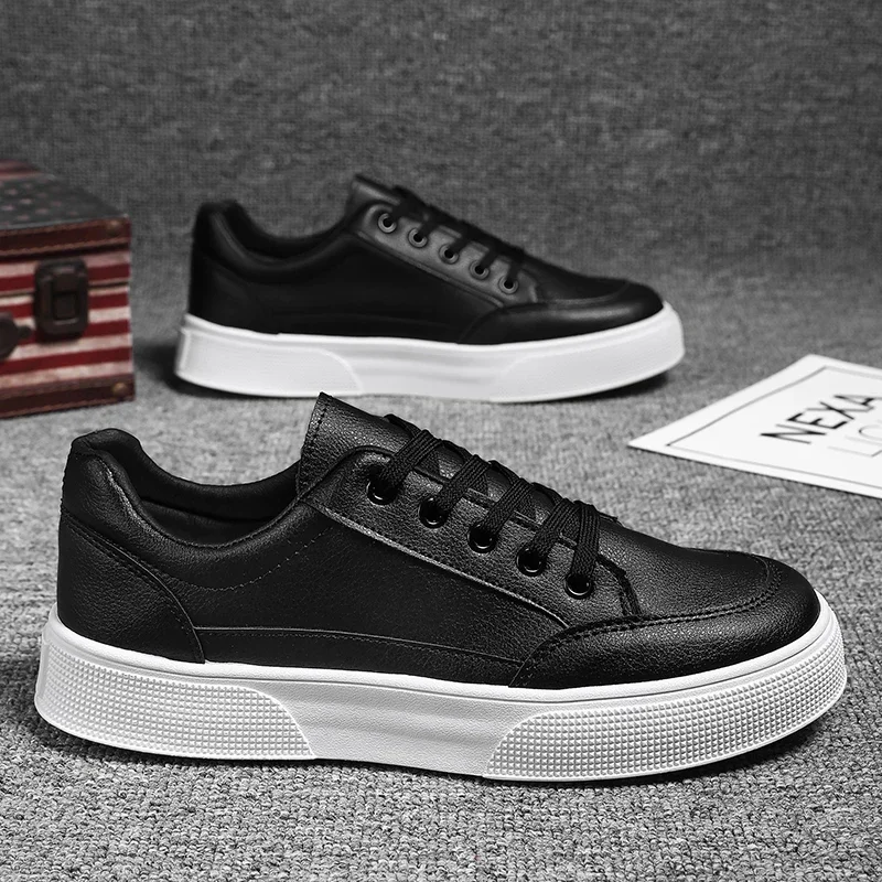 Men's New Fashion Trend Low White Shoes Sneakers Men's Shoes Spring and Summer Canvas Breathable Casual Board
