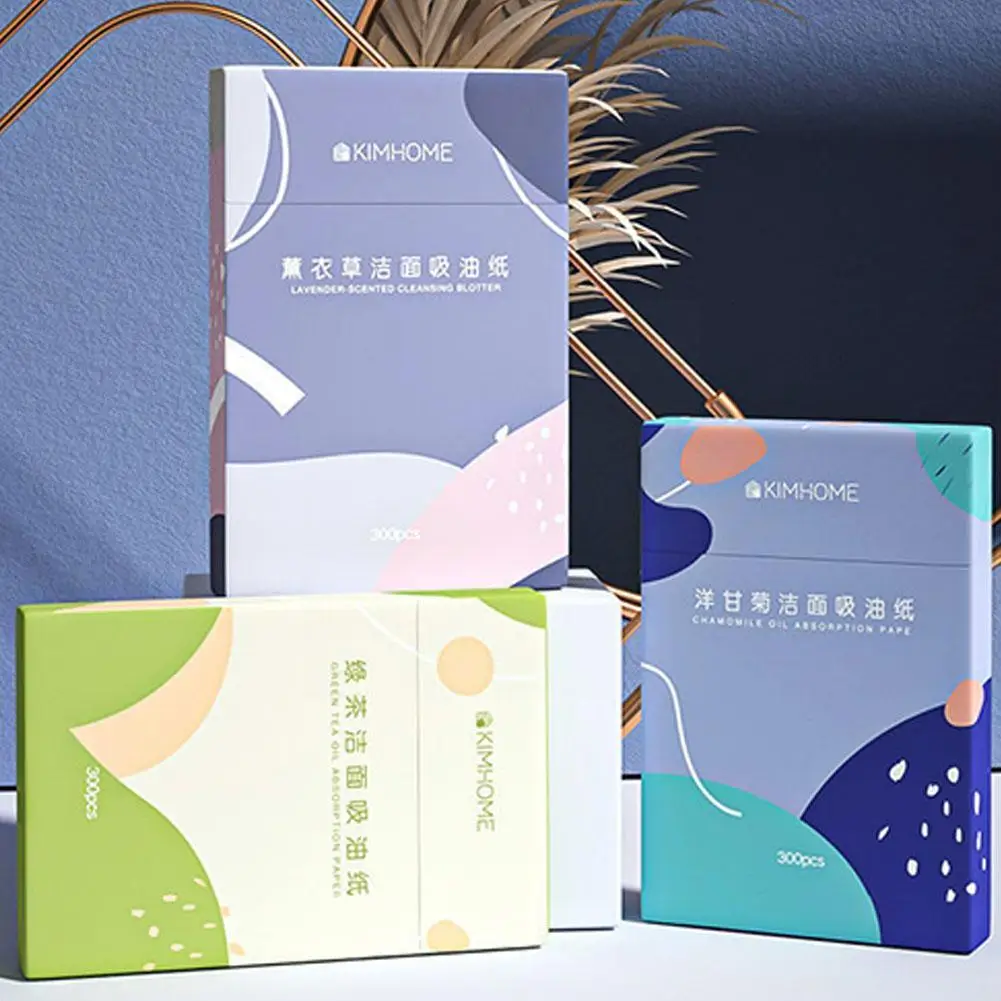 Face oil absorbing paper 300 Sheets/pack Facial Oil Blotting Sheets