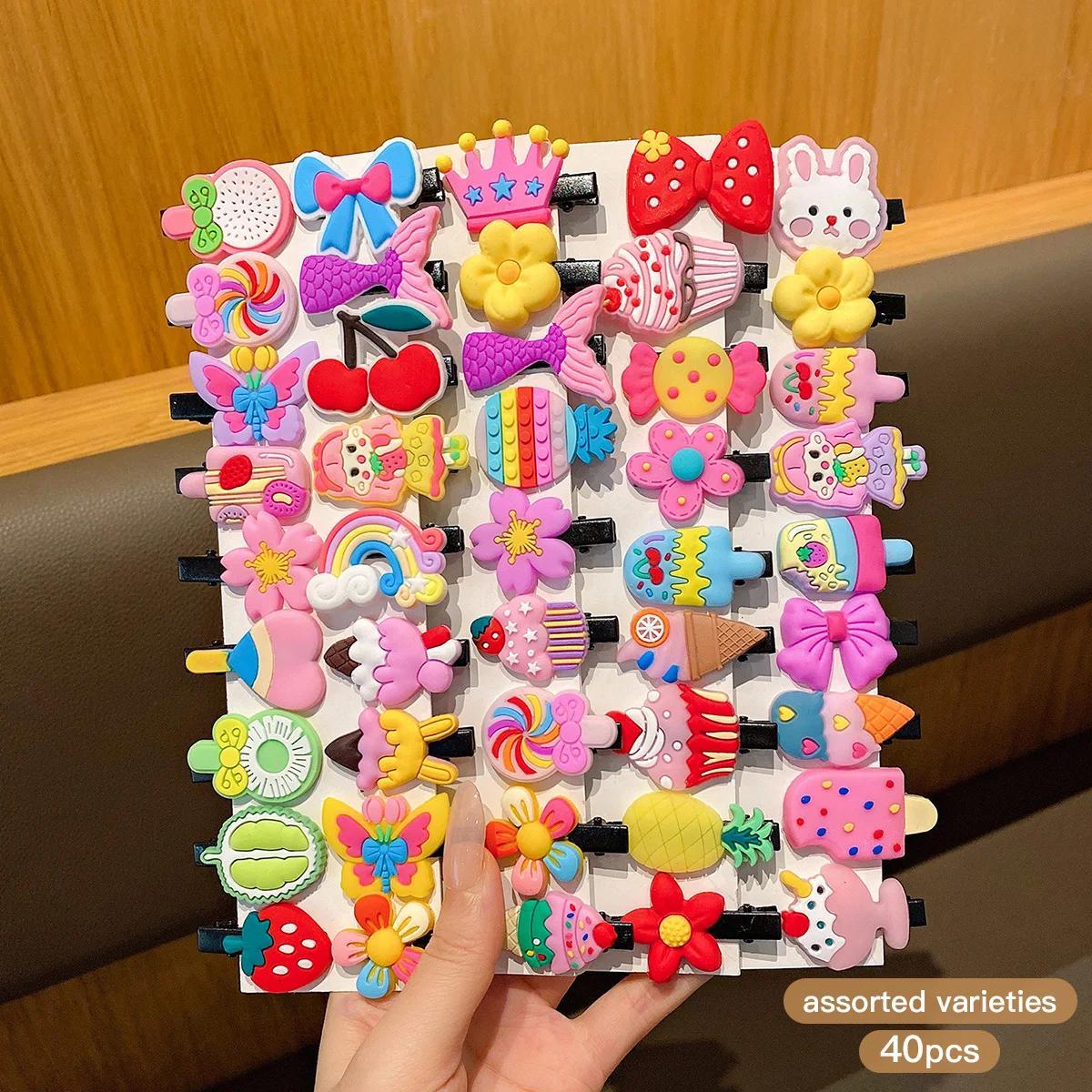 Set 40 fermagli per capelli cartoon carini accessori per capelli_voghion.com