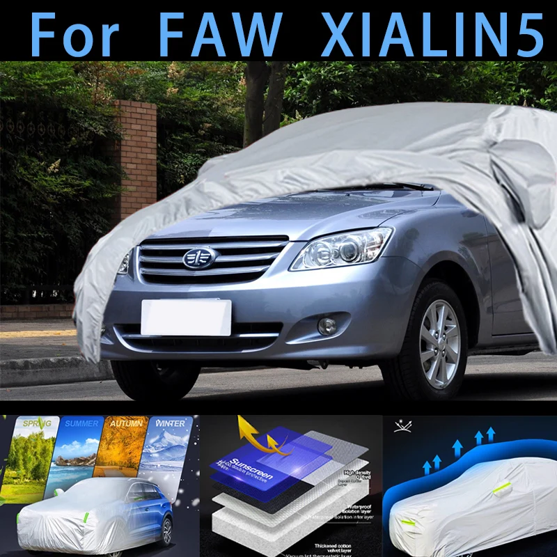 

For FAW xialin5 Car protective cover,sun protection,rain protection, UV protection,dust prevention auto paint protective