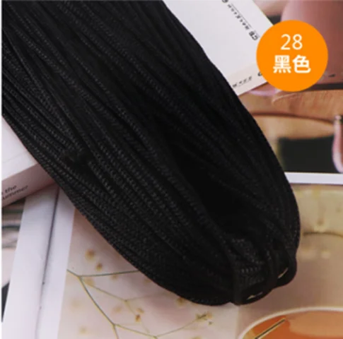 200M 3mm Color Nylon Cord Thread Crochet Hollow Line Macrame DIY Hand-Woven Bracelet Braided Handicrafts/Shoes 