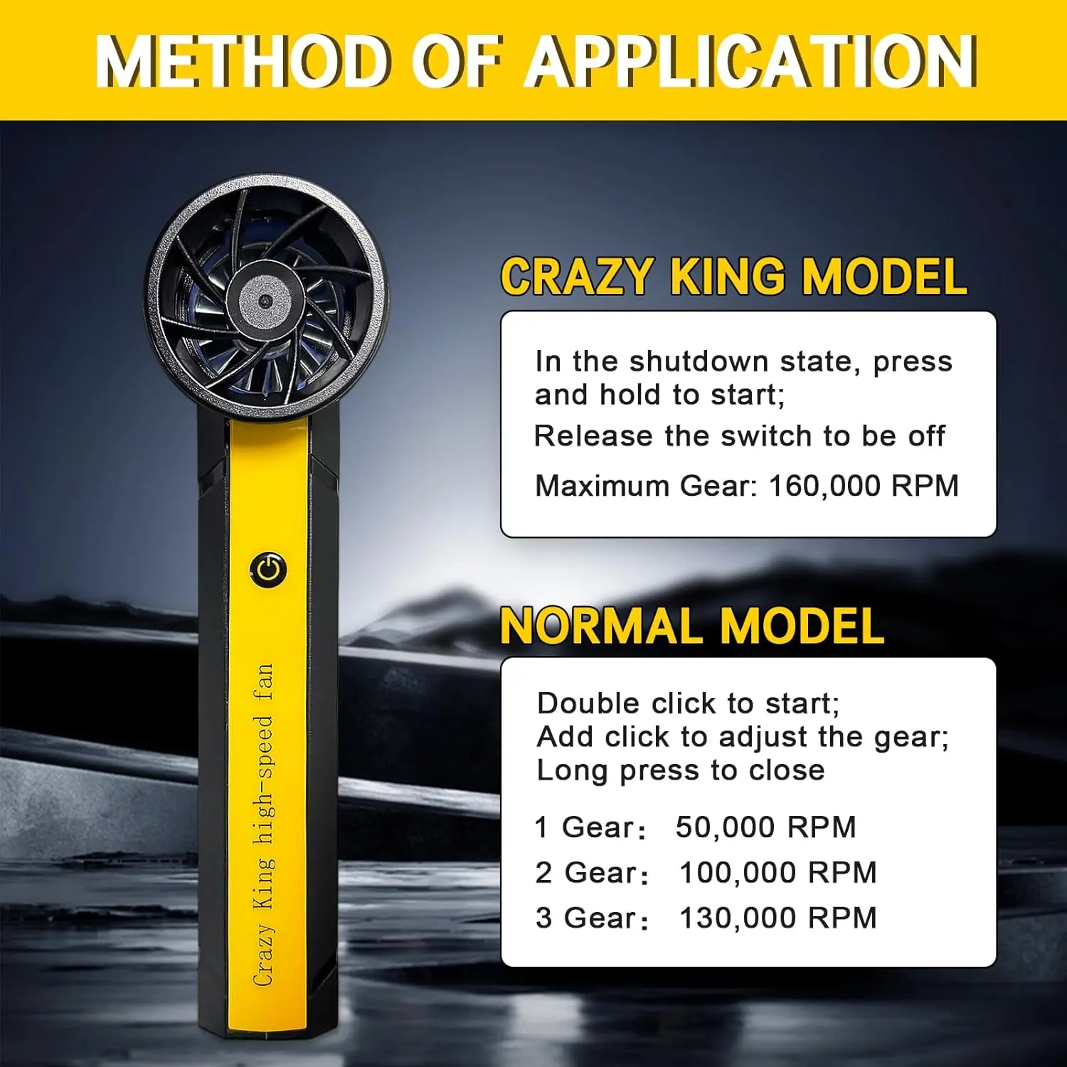Super 160000RPM big wind 60M/S Mini Turbo Jet Fan 10000MAH Handheld Brushless Motor Generation Blower industrial Duct Fan HOME 4