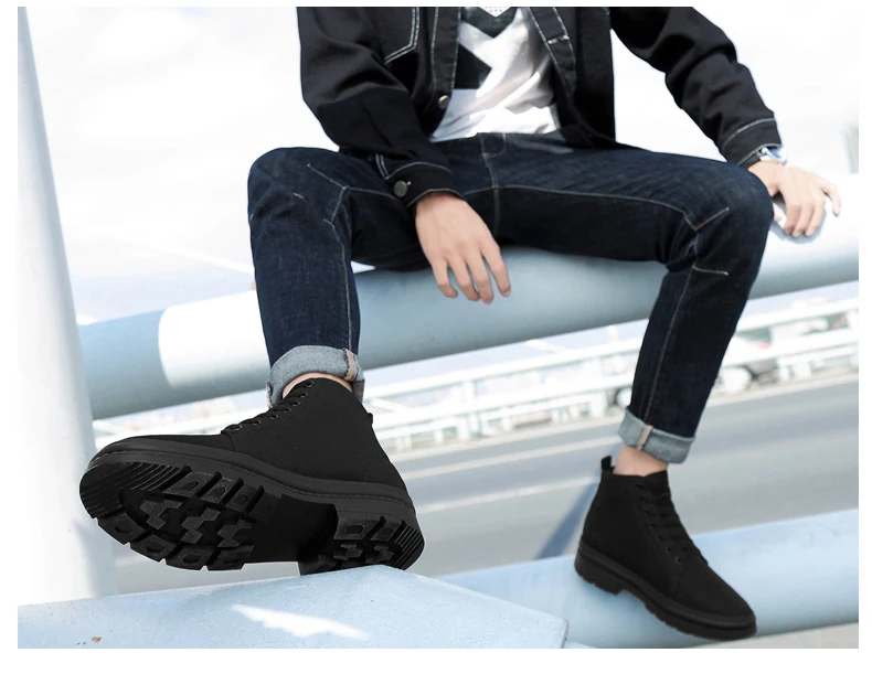 Winter Männer Stiefel Aufzug Schuhe Versteckte Heels Warme Leinwand Erhöhung Schuhe Für Mann Erhöhen Einlegesohle 8CM 6CM casual Lift Sport – Detail 21