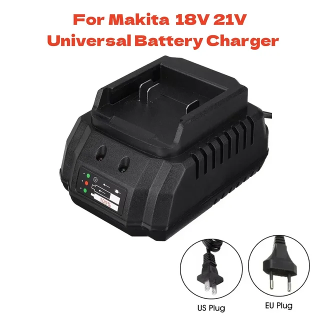 Universal Battery Charger for Makita Model 18V 21V Li-ion BL1415 BL1420 BL1815 BL1830 BL1860 Drill Electric Tool Battery Charger 1