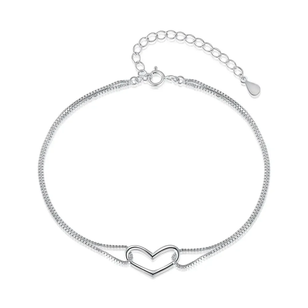 

STL Japanese and Korean S925 Sterling Silver Love Bracelet for Women with A Design Sense That Is Niche and Versatile