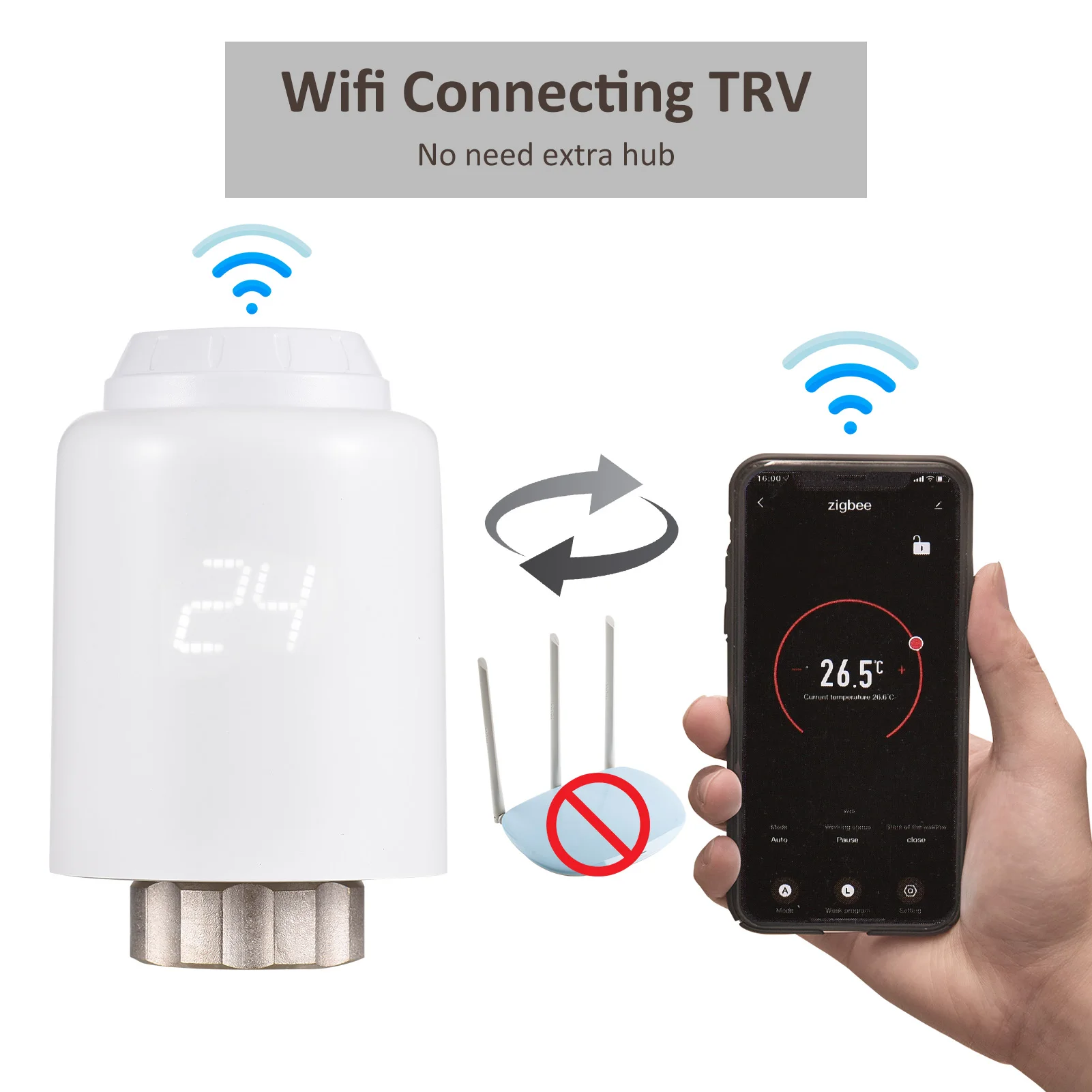 

Привод радиатора Zigbee, термостат с Wi-Fi, умный термостатический клапан, программируемый регулятор температуры, Нагреватель Alexa