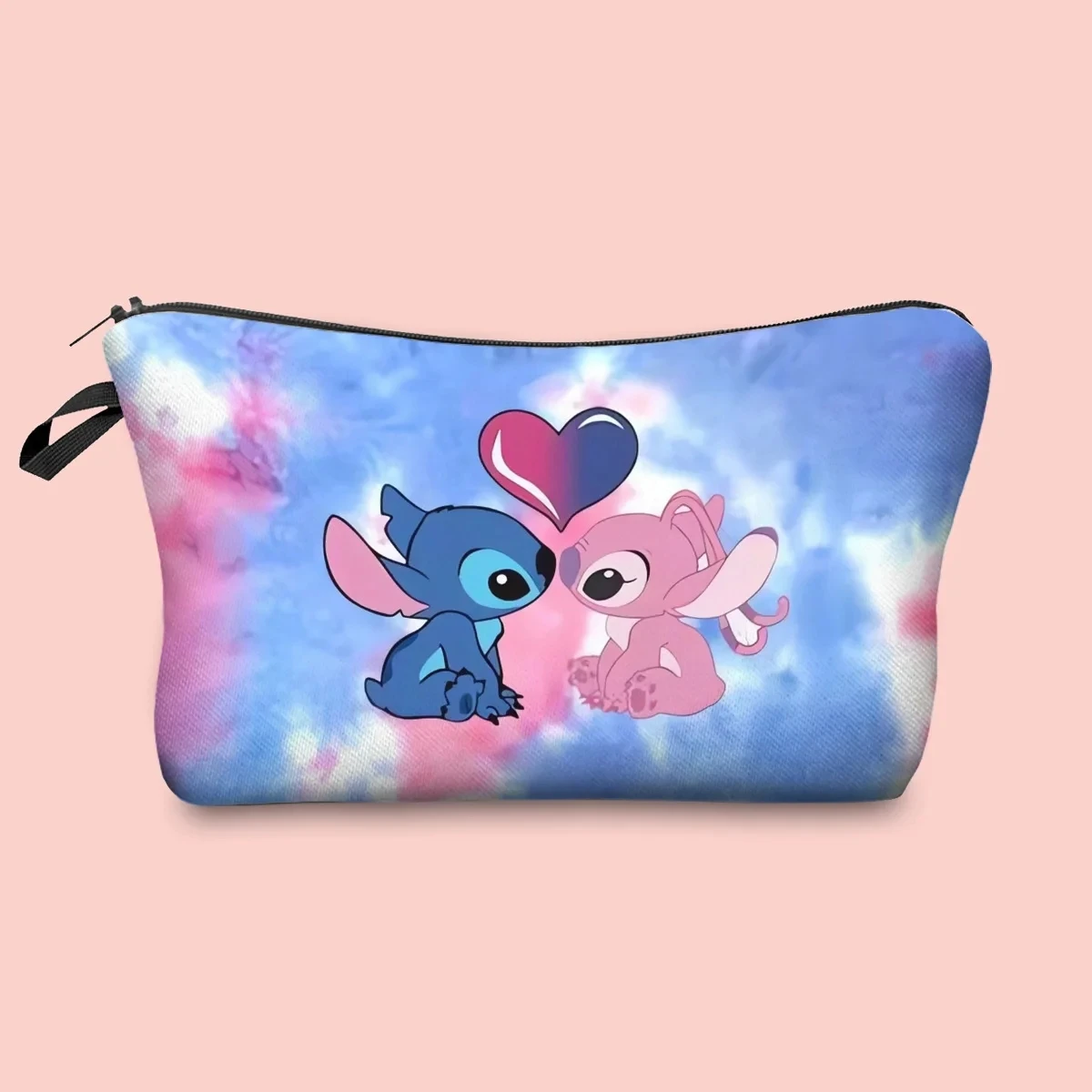 thumbnail image 1 of Bolsa de maquillaje con dibujos animados de Disney Stitch, bolsas y estuches de cosméticos de gran capacidad para niñas, bolsa de almacenamiento multifuncional para viajes de estudiantes, 1 of 5