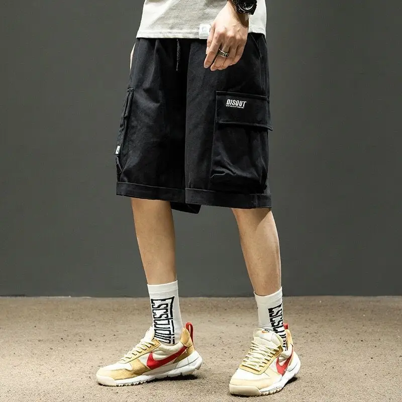 Men's Cargo Shorts 2024 Korean Fashion Joggers  Men Cotton Loose Casual Short Pants Bermudas Masculina  5XL X125