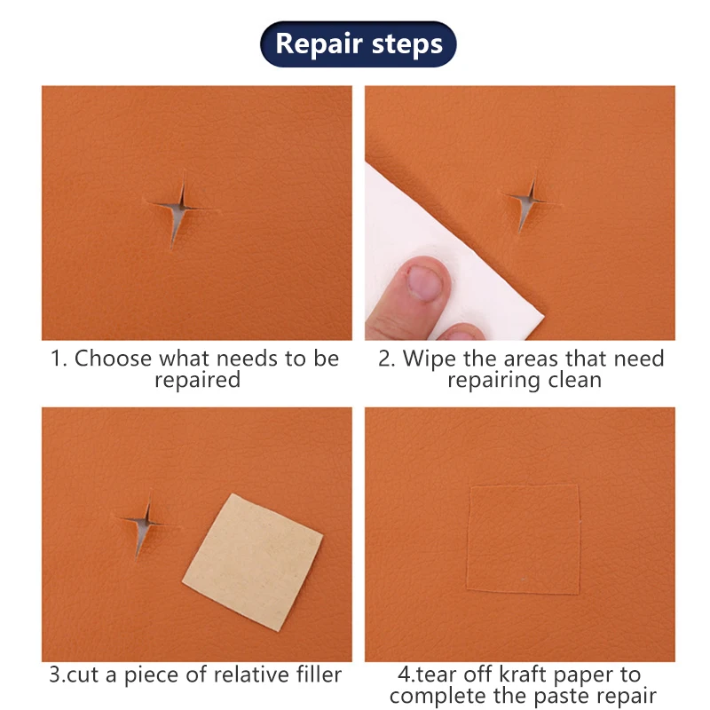 Leather Repair Patch Self Adhesive Leather Repair Kit Patch For Sofa Car Seat Sticker Design Diy Refurbishing Kit Fix Pu Artificial leather repair tape leather repair sticker leather patch leather repair leather repair material self adhesive leather sticker