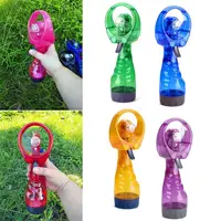 Portable Hand Held Battery Power Fan Air Water Mist Bottle Cooling Spray Office 1