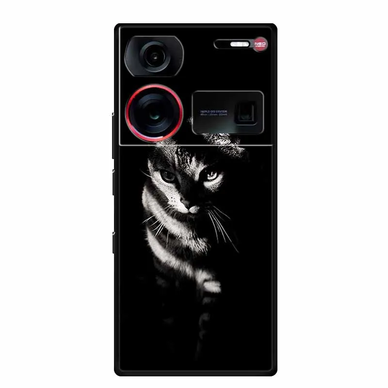 Sleek Black Silicone Soft Back Cover for Smartphones - 6.8 Coque