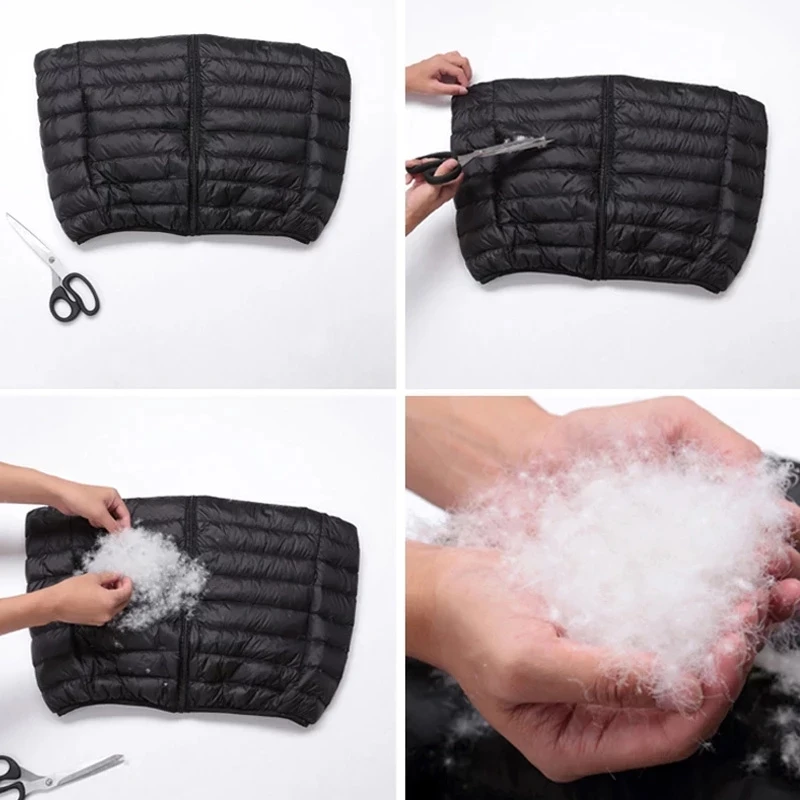 Men Duck Down Vest Coat Sleeveless Puffer Down Jacket