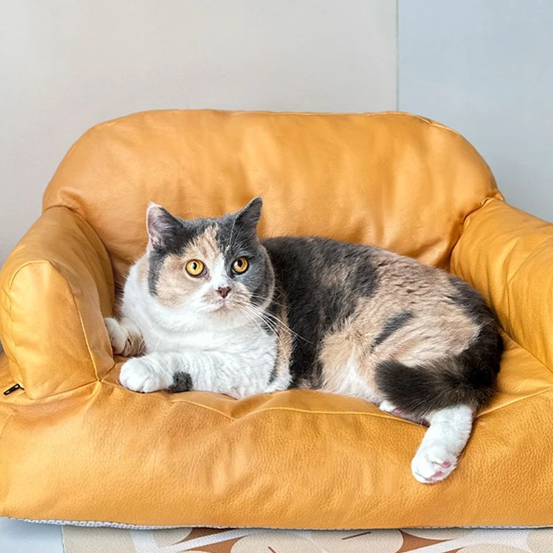 

Luxury Pet Sofa Comfortable Technology Cloth Kitty Sleeping Bed Washable Puppy Nest All Season Universal Kennel Dog Cat Supplies