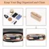 Felt Cosmetic Bag Insert Organizer fit Matelasse Shoulder Bag Timid Bag Storage,Finishing Inner Bag Liner for Longchamp Mini Bag 3