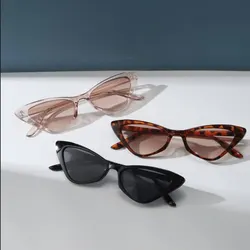 Chic Retro Cat Eye Sunglasses Set - 3 Pairs of Vintage-Inspired Eyewear (Black brown demi)