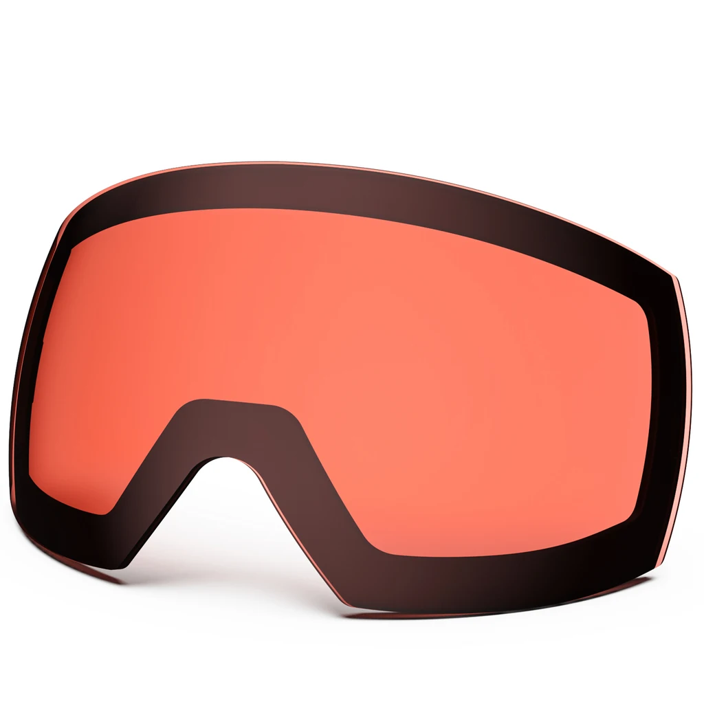 Professional Magnetic Ski Goggles with Double Layers and Anti-fog UV Protection