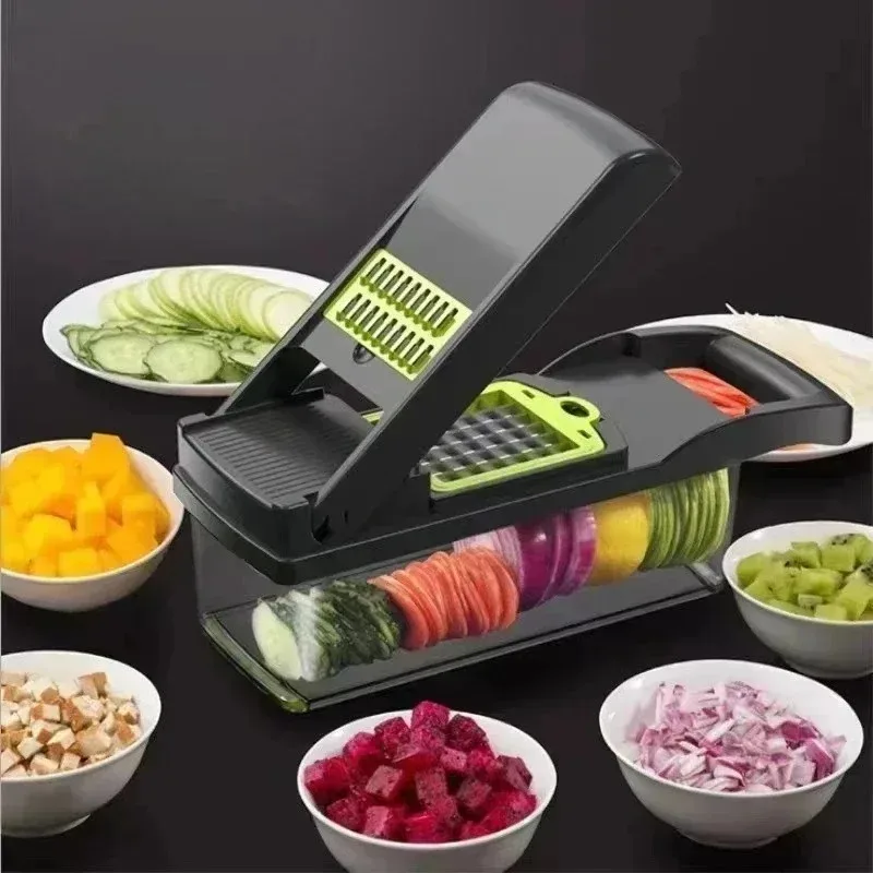 Versatile Kitchen Vegetable Chopper and Cutter - Essential Cooking Gadget and Accessory