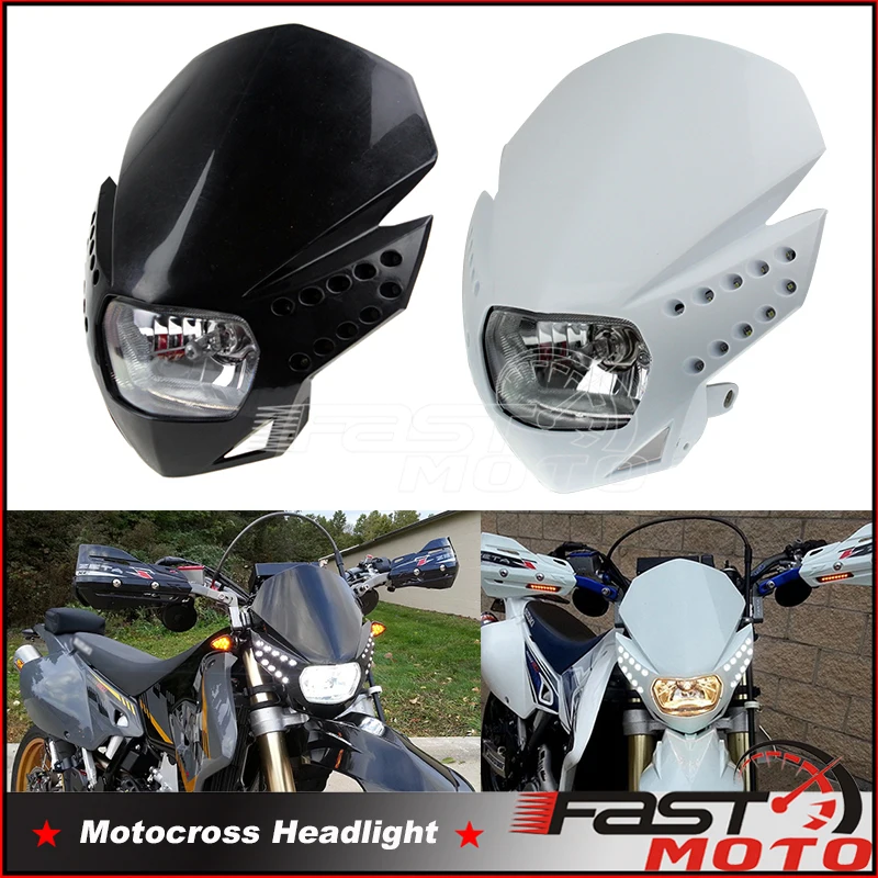 Faro Di Visione Con Indicatori Di Direzione Luci Faro Moto Nudo Per Honda Yamaha Kawasaki Suzuki 125 200 250 426 450 Supermoto
