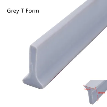 1-3M Water Shower Dam ห้องน้ํา Water Stopper ซิลิโคนยึด Strip Flood Barrier แห้งและเปียกแยก Blocker 13