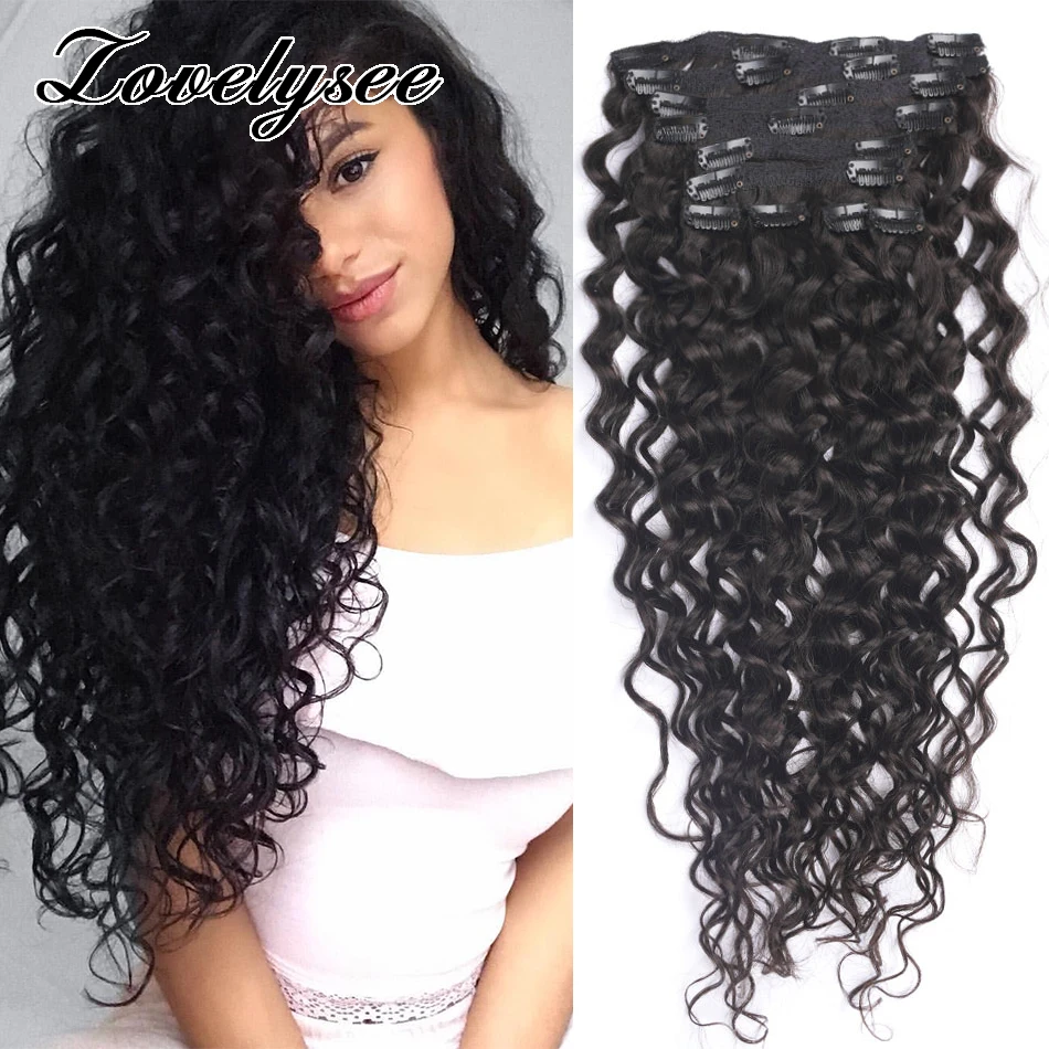 160-grams-water-wave-natural-curly-clip-in-hair-extensions-for-woman-brazilian-100-real-human-hair-natural-black-remy-hair