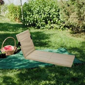 Beach Chair Camping Chairs Fishing Backrest Chairs Garden Park Single Lazy Chair Portable Folding Beach Lounger Outdoor Gears