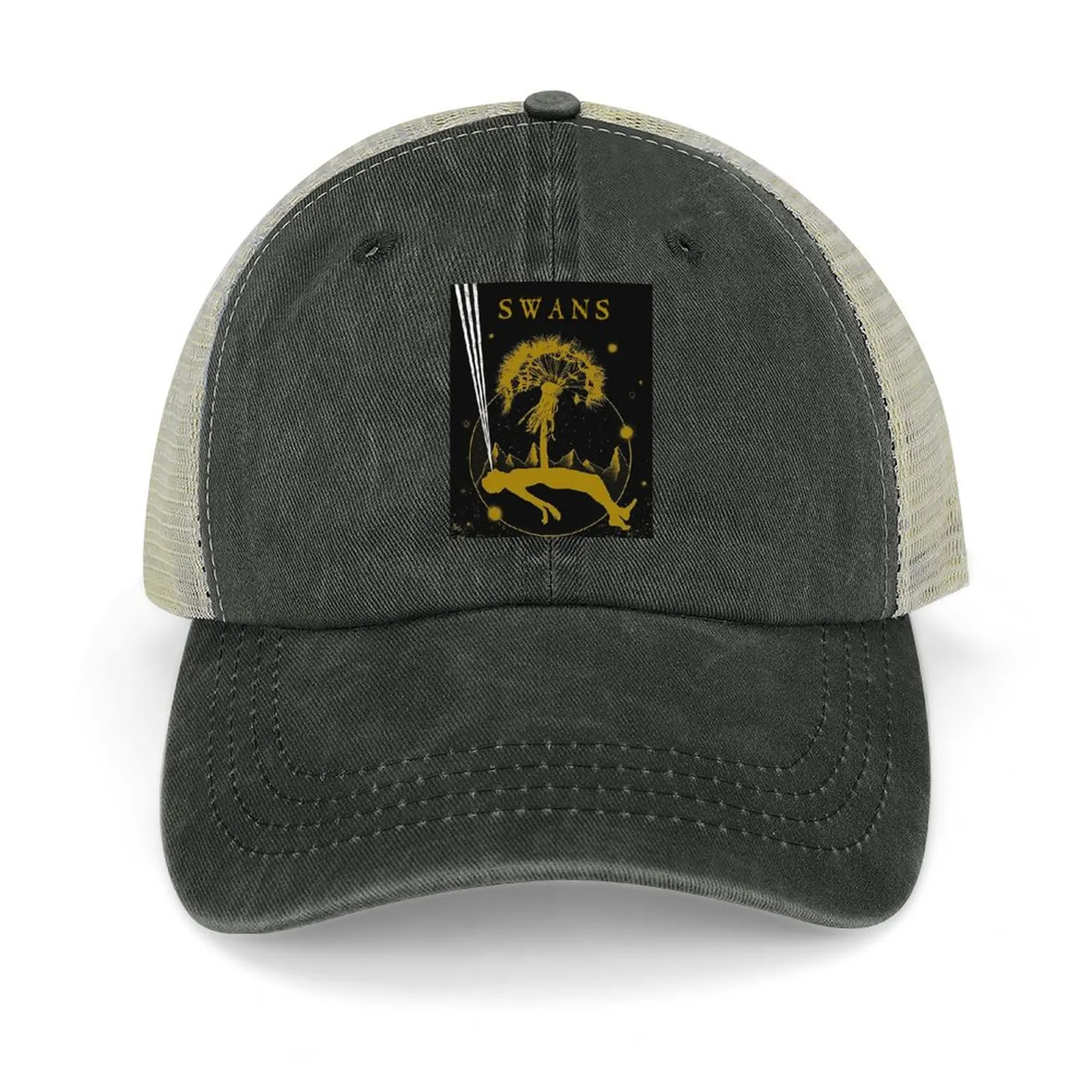

r11 swans Cowboy Hat Hat Beach Rave Designer Hat Luxury Men's Hats Women's