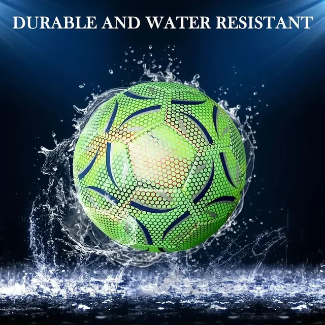 1 Pc Reflective Football LED Training Soccer Luminous Fluorescent Reflective Cool Luminous No. 5 Football For Adult 5