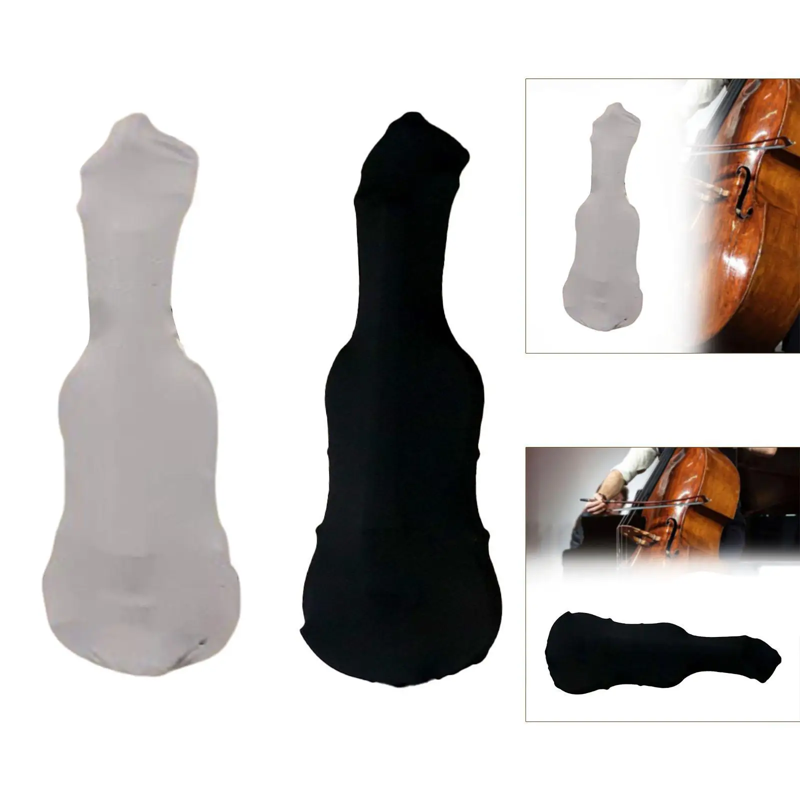 Violin Dust Cover Soft Reusable Accessories Premium Comfortable Washable with Drawstring Closure Thickened Portable Protector Violin Dust Cover Soft Reusable Accessories Premium Comfortable Washable with Drawstring Closure Thickened Portable Protector