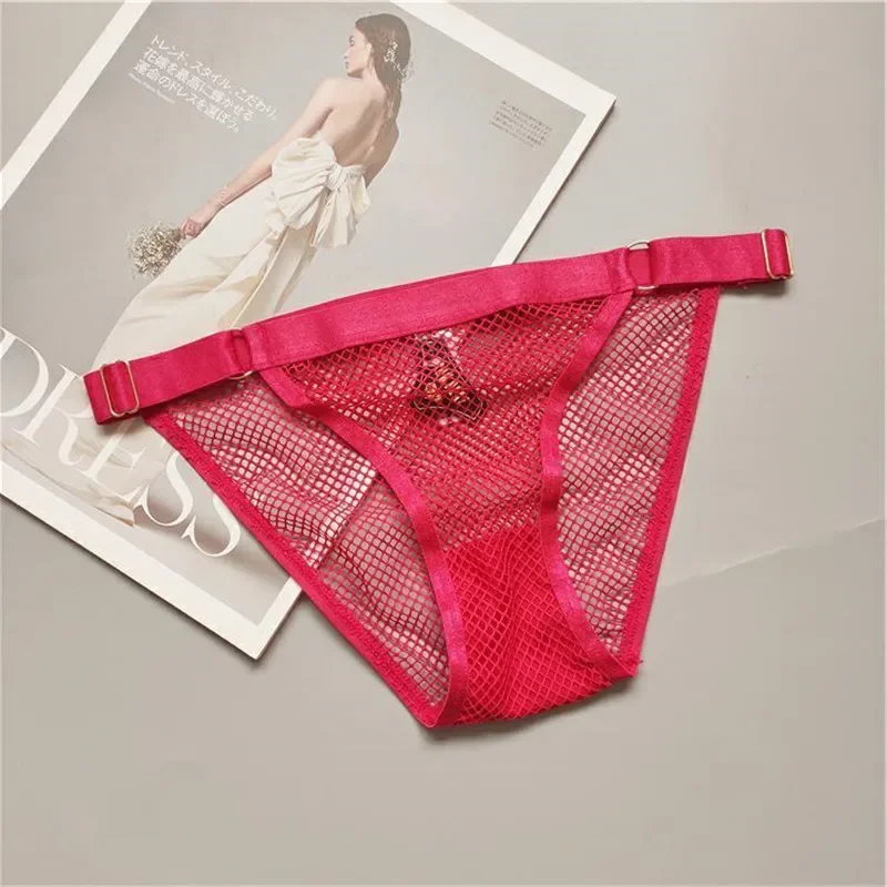 Women Sexy Panties Sheer Briefs Low Rise Elastic Underwear See