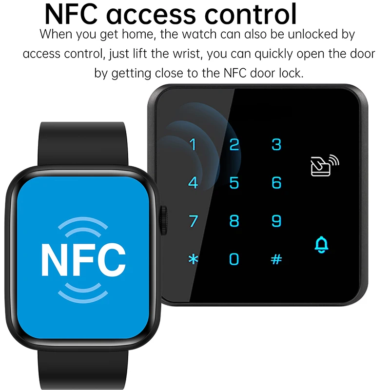 2020 ο NFC  ȭ Smartwatch  1.83 &HD 240*284 ȭ     ڵ Ʈ ġ  ð