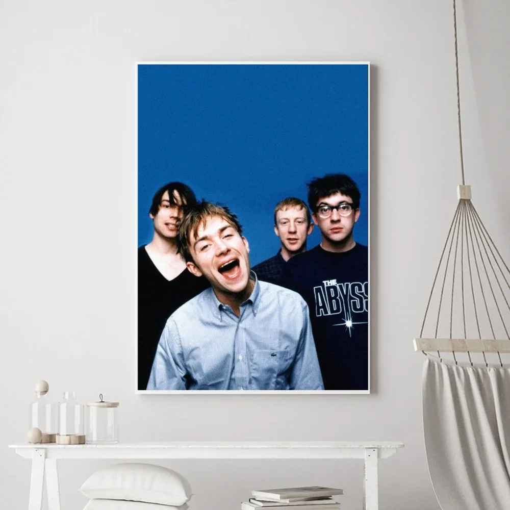 Blur Popular Rock Singer Poster Prints Poster Wall Painting Bedroom Living Room Wall Bar Restaurant Sticker Small