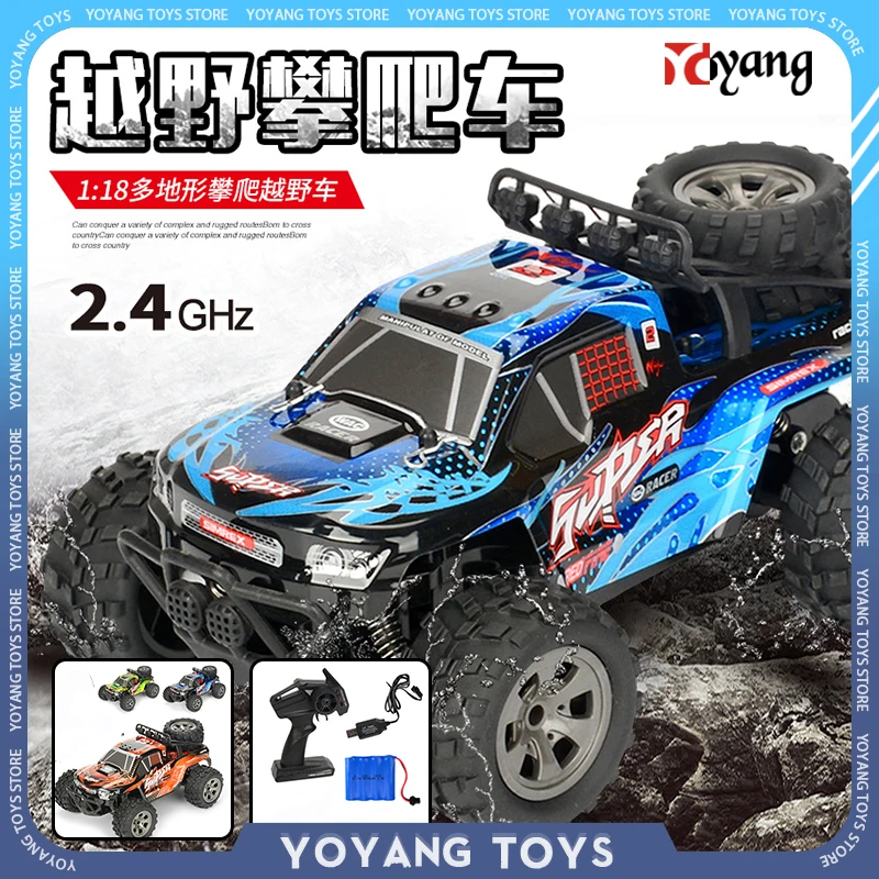 

RC Car 4WD 1:18 Mountain Off-road Vehicle 2.4 GHZ Remote Control Car 20km/h High Speed RC Car Toys Child's Toy Car For Boy Adult