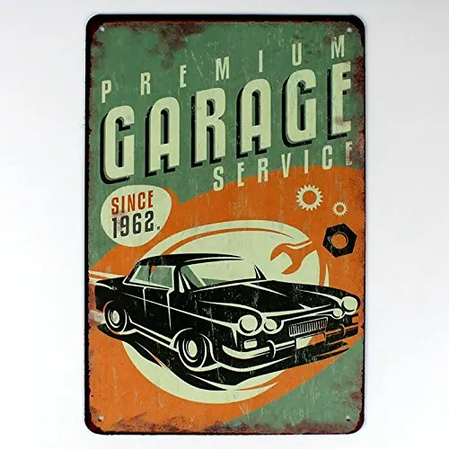 

premium garage service metal tin sign Bar Cafe Garage Wall Decor Retro vintage 8 X 12 inch